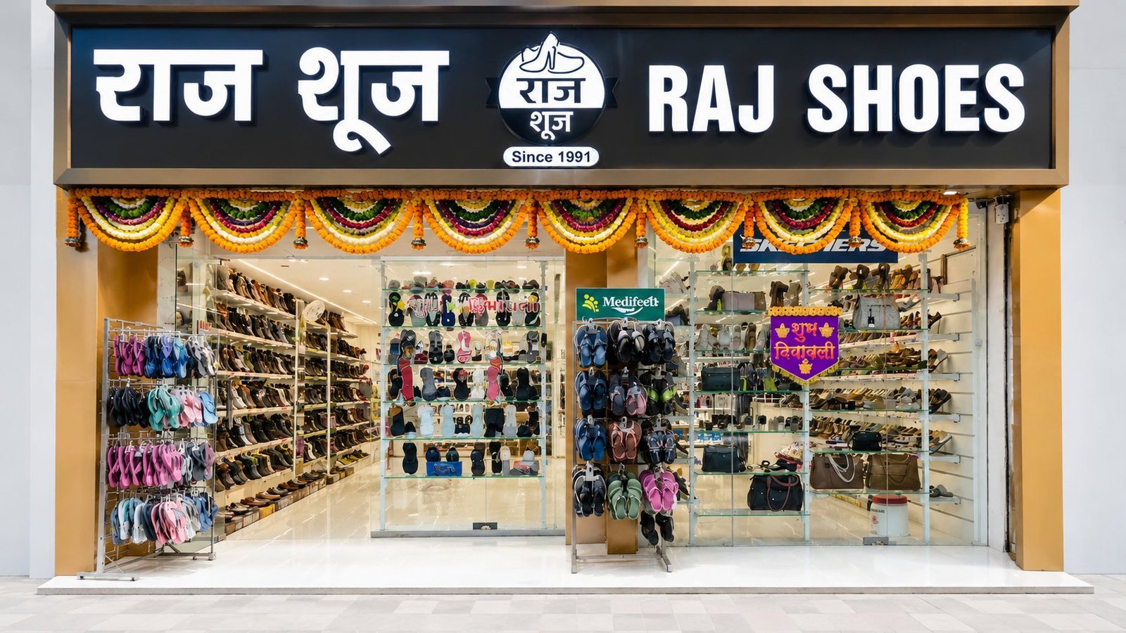 Raj Shoes storefront